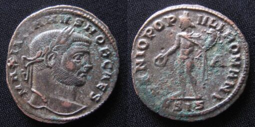 Maximianus as Caesar Follis