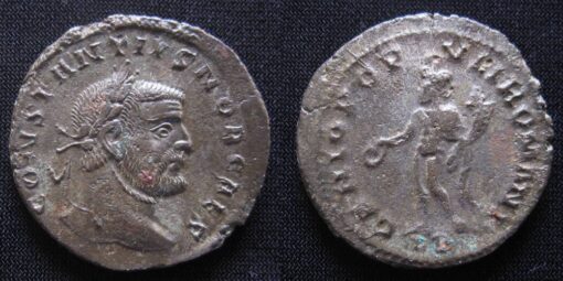 Constantius I as Caesar Follis