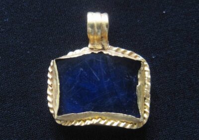 Gold and Glass Pendant