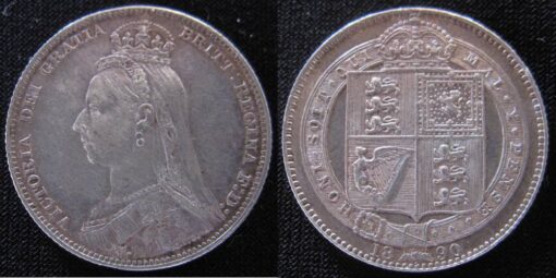 Victoria 1890 Shilling