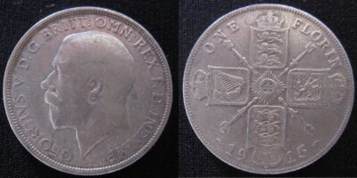 George V 1915 Florin