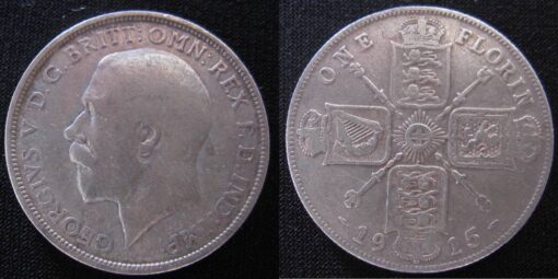 George V 1915 Florin