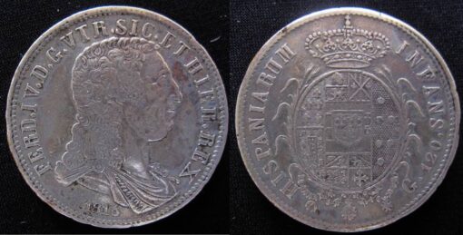 ITALY - KINGDOM OF NAPLES - FERDINAND IV 120 Grana 1816 Naples