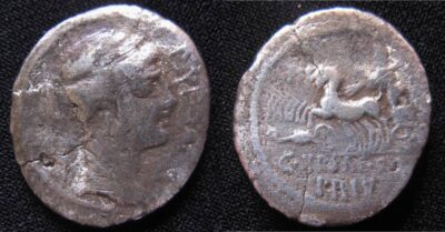 P. Plautius Hypsaeus. 60 BC. Denarius SOLD